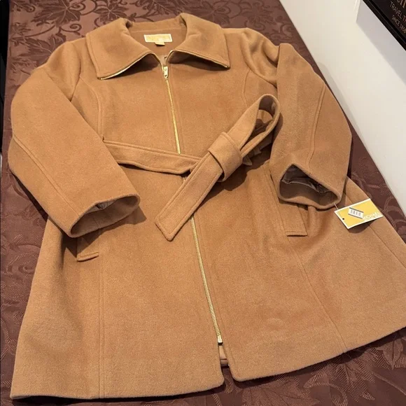 🎉HP🎉MK Full Zip Wool Blend Coat. Ladies XL - Picture 6 of 14